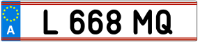 Trailer License Plate